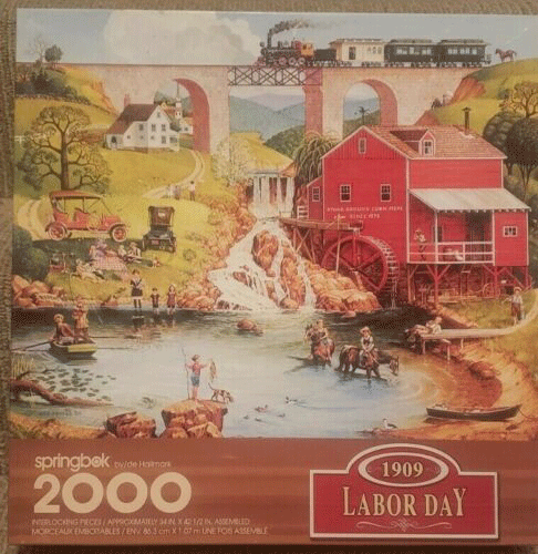  Mega Puzzles Victorian Zoo Jigsaw Puzzle, 2000 Pieces